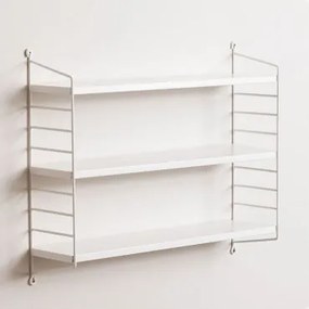 Estante Modular De Parede ↔︎60 Cm Em Aço Emine Branco - Sklum