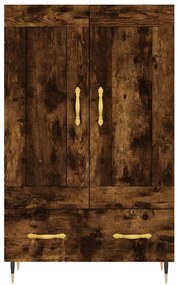 Armário alto derivados de madeira 69,5x31x115cm carvalho fumado