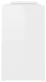 Móvel de TV 104x30x52 cm contraplacado branco brilhante