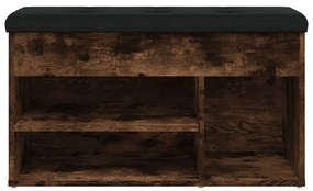 Banco sapateira 82x32x45,5 cm derivados madeira carvalho fumado