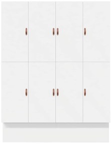 Cama de Armazenamento Branca 200x200 cm