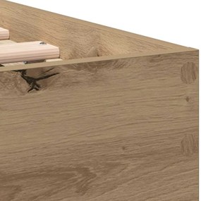 Cama de Madeira Carvalho Artisan da , 90 x 190 cm, Feita de Madeira de