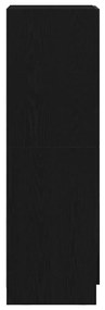 Armário de cozinha 38x41,5x131,5 cm derivados de madeira preto