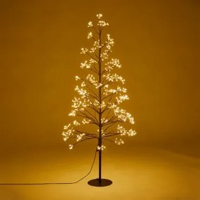Árvore De Natal Led Em Ferro Dorvin Branco Cálido 3000k & ↑120 Cm - Sklum
