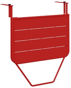 Mesa de Balcão Suspensa vidaXL Dobrável Vermelha 60x40 cm Aço