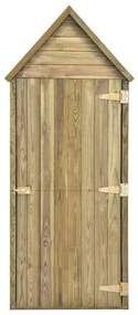 Abrigo ferramentas jardim porta 69,5x32x178cm pinho impregnado