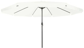 Guarda-sol 395x245 cm Branco Areia