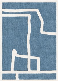 Tapete em lã artesanal de pelo curto Gotland