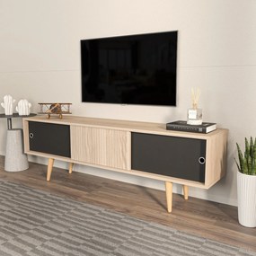 Móvel TV Ecrin – Carvalho Preto – 160x45x34,5 cm