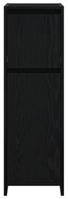 Armário de Casa de Banho vidaXL Preto Carvalho 30x30x95 cm Madeira de