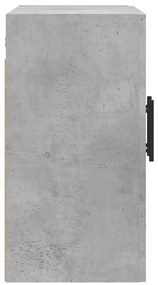 Armário parede 60x31x60cm derivados de madeira cinzento cimento