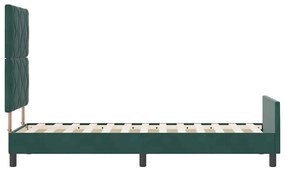 Cama vidaXL Verde Escuro 80x200 cm Veludo