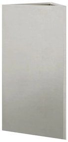 Vaso/floreira de jardim triangular 40x34,5x70 cm aço inoxidável