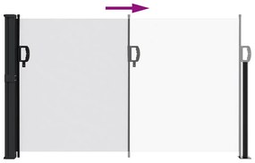 Toldo lateral retrátil 120x500 cm branco