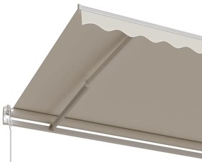 Toldo retrátil automático 400x350 cm creme