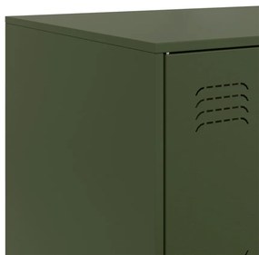Aparador 99x39x73 cm aço verde azeitona