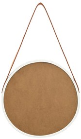 Espelho de parede com alça 40 cm branco
