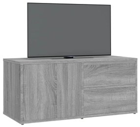 Móvel de TV 80x34x36 cm derivados de madeira cinzento sonoma
