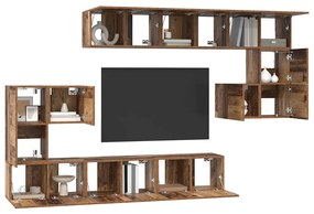 Conjunto de móvel de TV com prateleira Outros com armazenamento 10 pcs