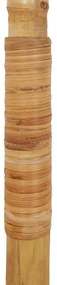 Guarda-chuva Tiki com dossel de folha de bananeira 240 cm Bambu