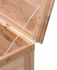 Caixa de arrumação para jardim 50x49x56,5 cm abeto maciço