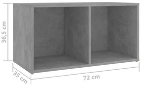 Móveis de TV 4 pcs derivados de madeira cinzento cimento