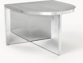 Mesa de centro oval em metal Leander