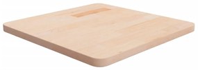 vidaXL Tampo de mesa quadrado 50x50x2,5 cm carvalho maciço não tratado