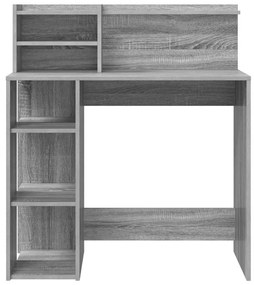 Secretária com Armazenamento Cinza Sonoma 90x48x101.5 cm Derivados de
