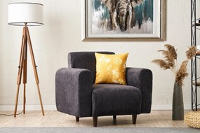 Sofá de 1 Lugar Noya – Antracite – 95x87x70 cm