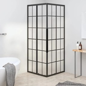 Cabine de duche ESG opaco 70x70x180 cm preto