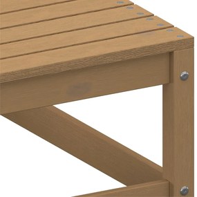 Sofás de canto jardim 2 pcs madeira pinho maciço castanho mel