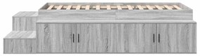 Cama de Armazenamento Cinza Sonoma 80x200 cm