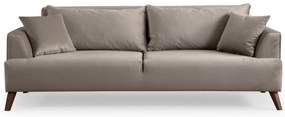 **** Sofá de 3 Lugares Buhara – Cinzento Claro – 100x78x220 cm

**