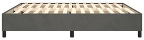 Estrutura de cama sem colchão 180x200 cm veludo cinzento-escuro