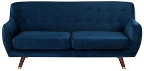 Conjunto de sofás em veludo azul marinho BODO Beliani