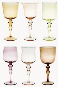 Copos de vinho artesanais Goblet, 6 uni.