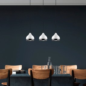 Candeeiro de Teto Yildo – Branco – Diâmetro 90 cm, Altura 25-111 cm