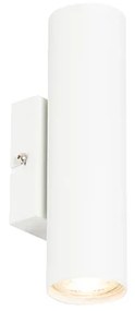 Candeeiro de parede moderno branco 2 luzes - Jeana