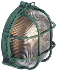Candeeiro de Parede Exterior Verde Redondo IP44 - Noutica Industrial