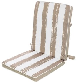 Almofada para Cadeiras Riscas 90 X 40 X 4 cm Bege