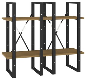 Estante com 4 prateleiras 40x30x140 cm pinho maciço