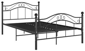 Estrutura de cama 120x200 cm metal preto