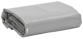 vidaXL Lona 3,5x5 m 650 g/m² cinzento