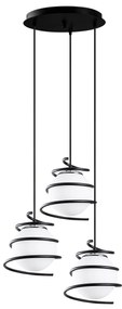 Candeeiro de Teto Elegance – Preto – Diâmetro 40 cm, Altura 116 cm