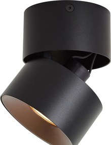 Foco de Superfície Moderno Preto GU10 50mm Inclinável - Echo
