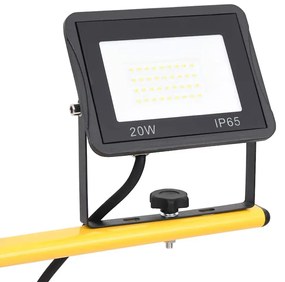 Projetor c/ iluminação LED e tripé 2x20 W branco quente