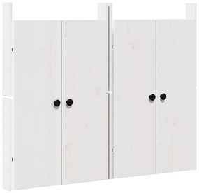 Portas de Cozinha Externas 2 pcs Brancas 50x9x82 cm Madeira Maciça de
