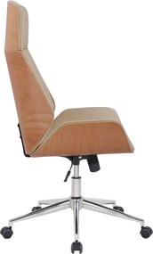 Cadeira de escritório Varel Creme