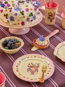 Prato de pequeno-almoço NATHALIE LÉTÉ para crianças rice rosa-bombom